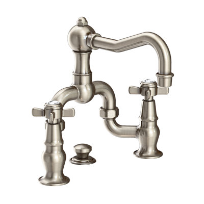 Chesterfield Bathroom Bridge Faucet with Drain Assembly