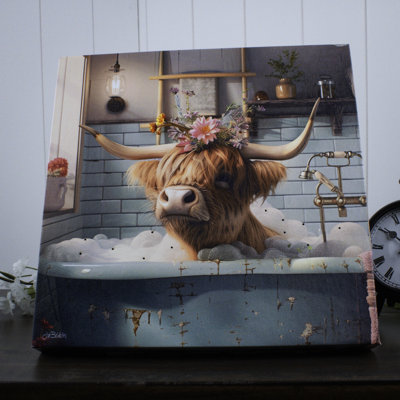 Toile de vache Highland