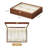 Black Walnut Wooden Necklace Box, 13 Hooks Display Organizer Tray with Glass Lid for Women Pendant Chain.
