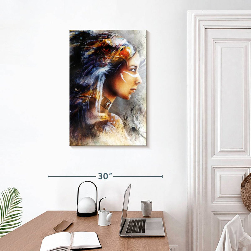 Lelar Indian Warrior, 30" H x 20" W