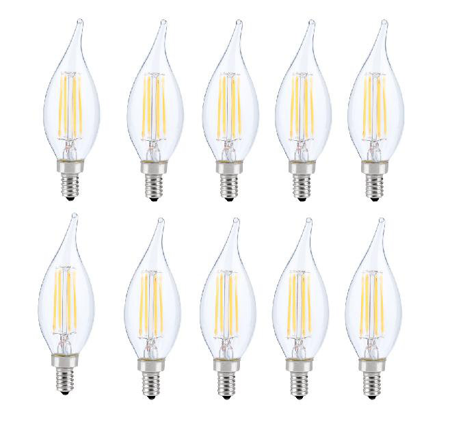 6W (60 Watt Equivalent) E12 Dimmable LED Candle Light Bulb