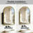 20 x 30 Arched Bathroom Medicine Cabinet with Mirror and Adjustable Shelves-791851394