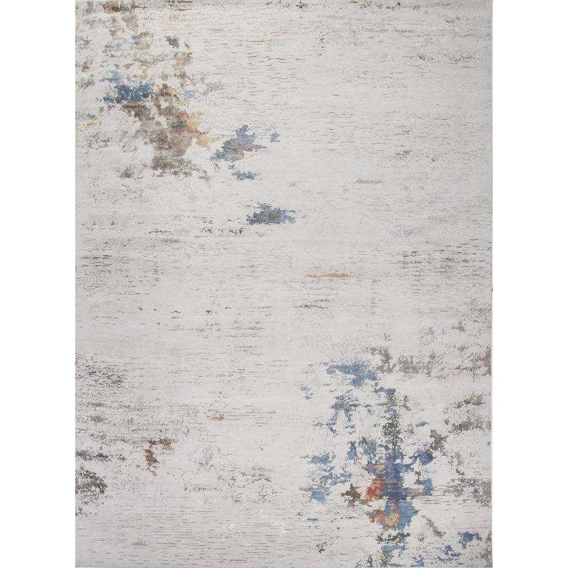 Contemporary One-of-a-Kind Rectangle 12'2" X 18' Hand Knotted Area Rug