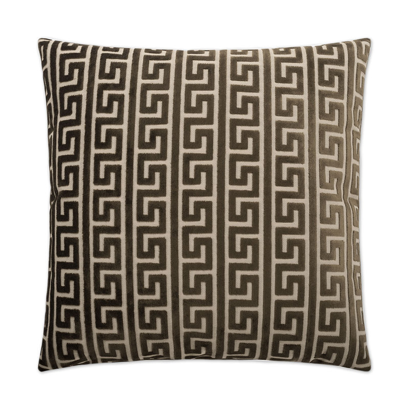 Akis Pillow Cover & Insert, Walnut, Square 20"