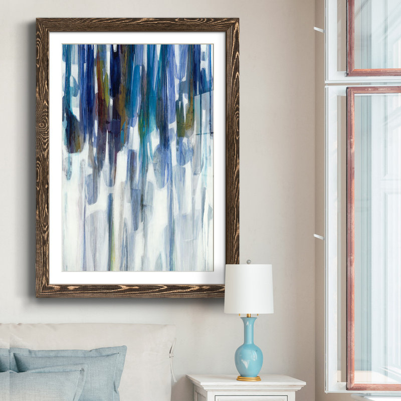 Windchimes - reproduction de cadre photo sur papier, H 31 po x l 44 po x P 1 po, Papier noyer
