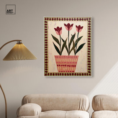 Décoration murale de cuisine Rustic Bloom IV par Art Remedy, cadre argenté, 30 x 36