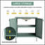 Meuble-lavabo autoportant de 30 pouces avec lavabo en céramique, capacité de charge élevée et fabrication en acier laminé à froid durable