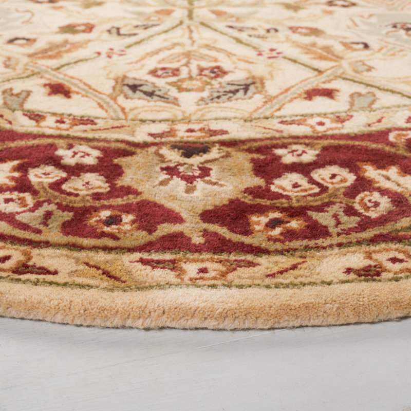 Evie Hand Tufted New Zealand Wool Oriental Rug, Oval 7'6" x 9'6"
