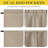  100% Blackout Curtain for Door Window, Privacy Room Darkening Shade Thermal Insulated French Door Curtain with Tie Back, Elegant Home Decoration, 1 Panel-1332115329-1332115333