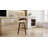 Mahtab 25" Counter Height Swivel PU Leather And Walnut Wood Bar Stool-317792283