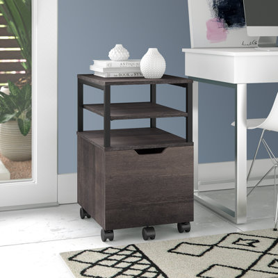 16.75'' Wide 1 -Drawer Mobile File Cabinet