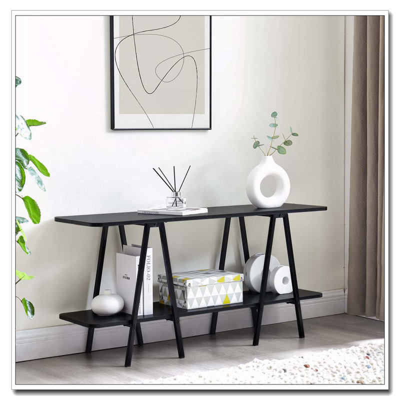 Console de 47,24 pouces de long, Noir