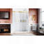 Porte de douche coulissante en verre sans cadre l 56-60 po x 76 po H