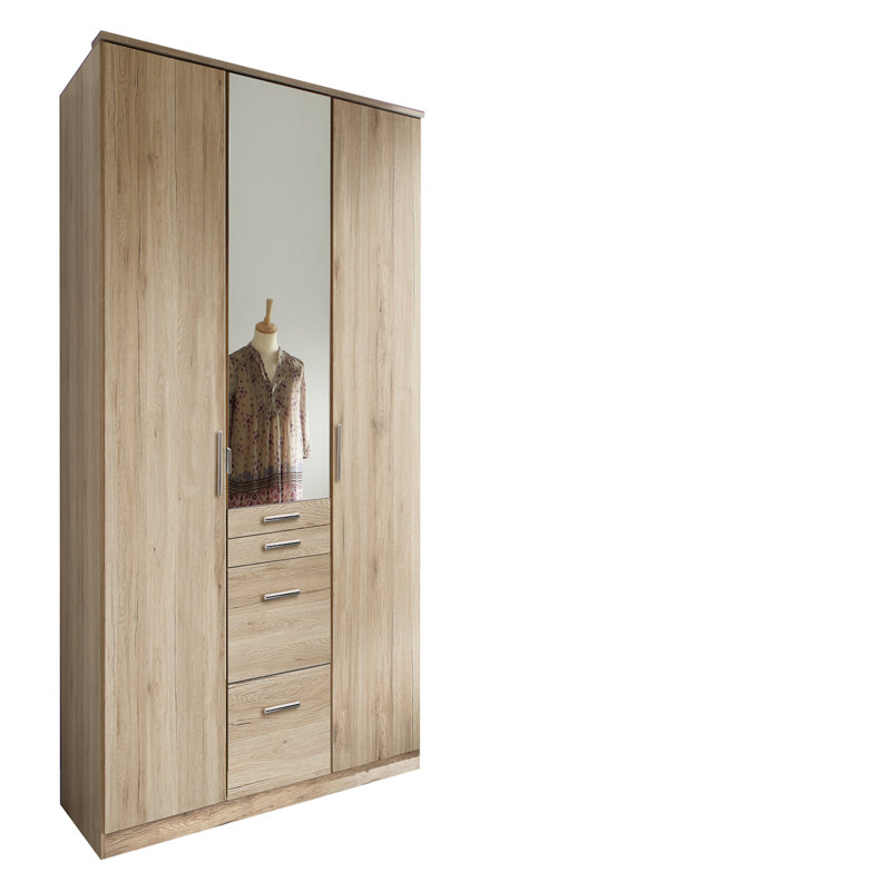Yadkinville 3 Door Manufactured Wood Wardrobe