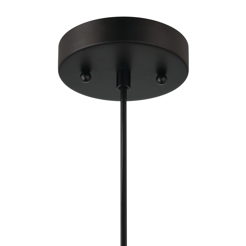Luminaire suspendu à 1 lumière Jorden, Noir / Noir