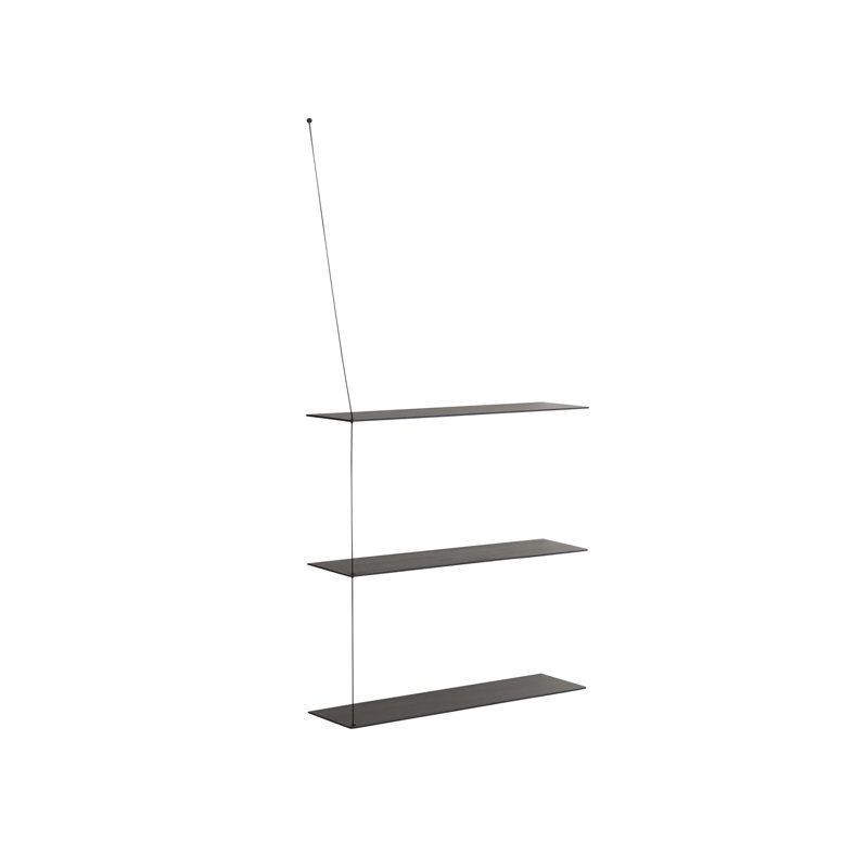 Stedge Add-On Shelf (80 Cm), Black Oak, 15.7" H x 31.5" W x 8.7" D