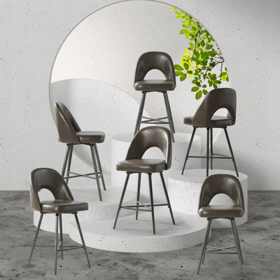 Tabouret de comptoir pivotant 26 po Elurd