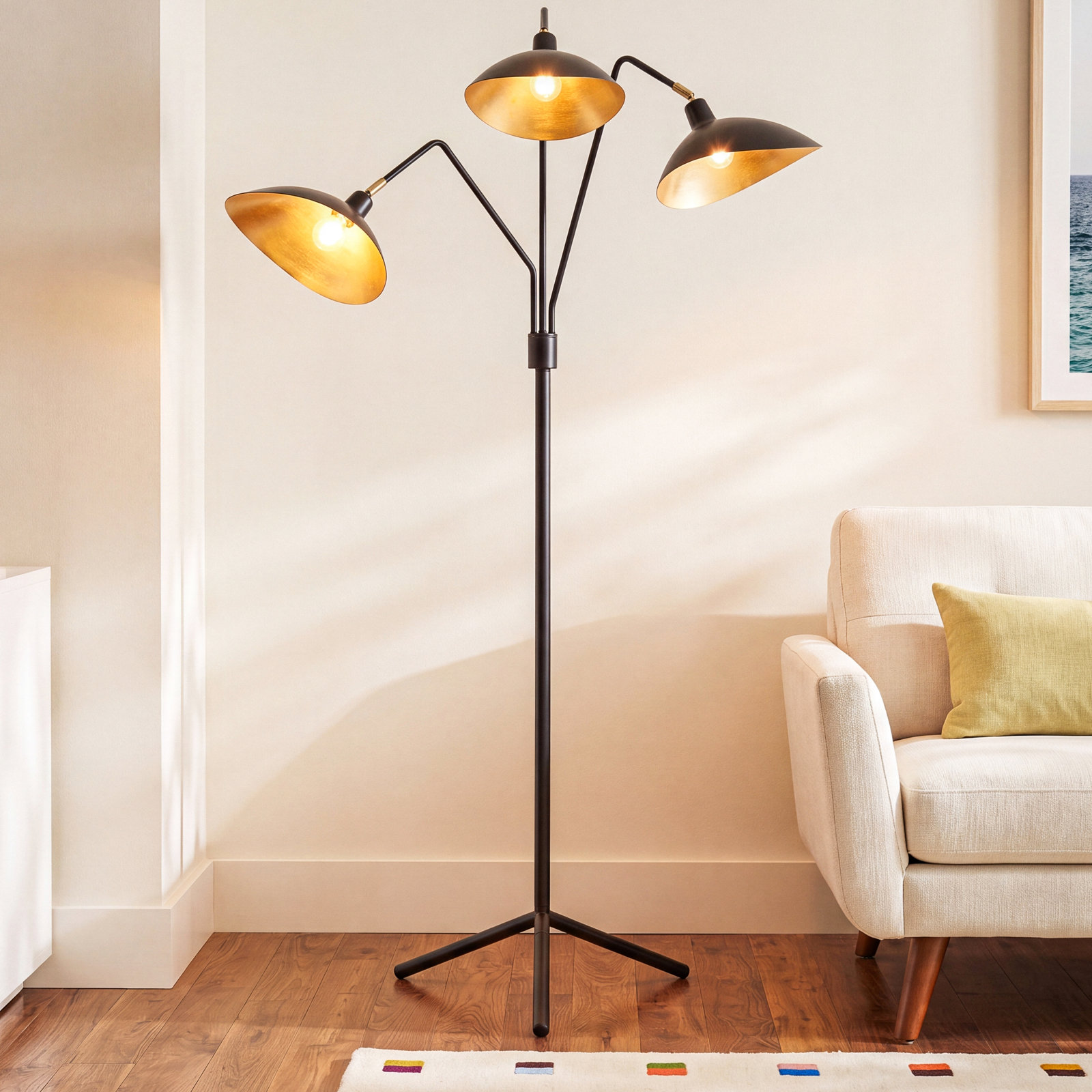 Hopson 69.5'' Floor Lamp, Black