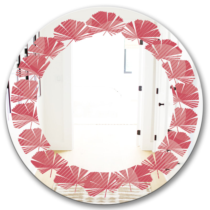 Miroir mural Leaves, H 31,5 po x l po