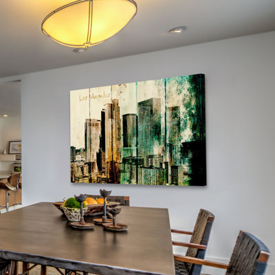 La Downtown 2 by Irena Orlov - 1 Piece Wrapped Canvas Wall Art