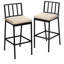 Ensemble de chaises de bar en métal (ensemble de 2)