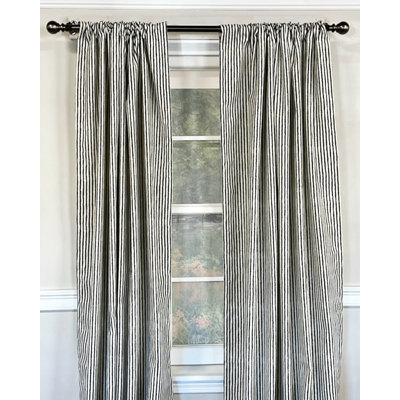 Cotton Blend Room Darkening Curtain Pair