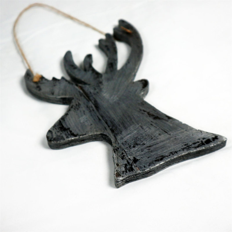 PVC No Holiday Shaped Ornament, 31 cm x 17cm x 1.7cm, Silver