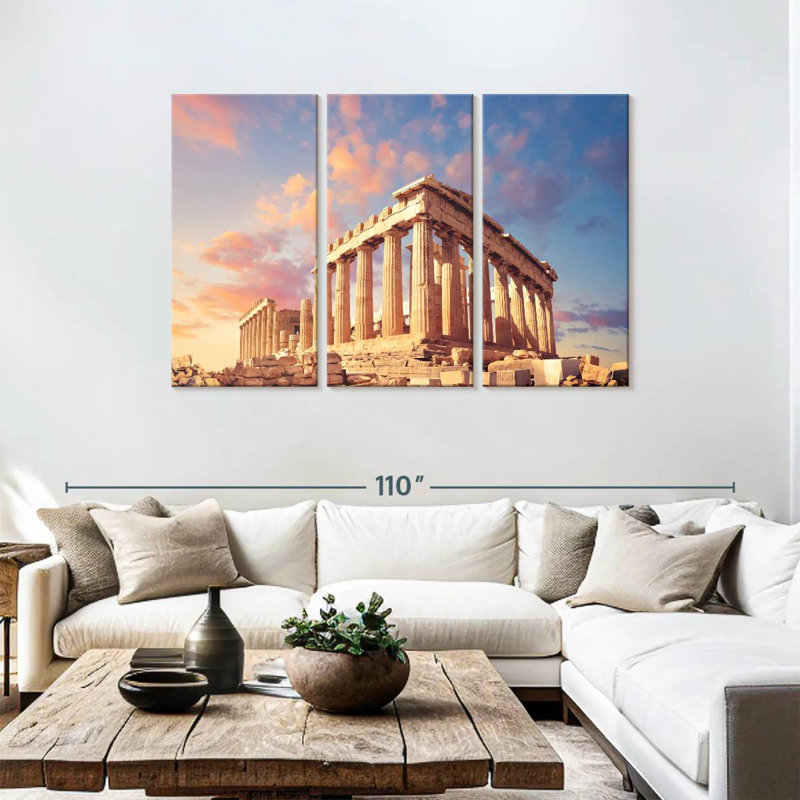 Aime Ancient Athens Acropolis, 48" H x 74" W