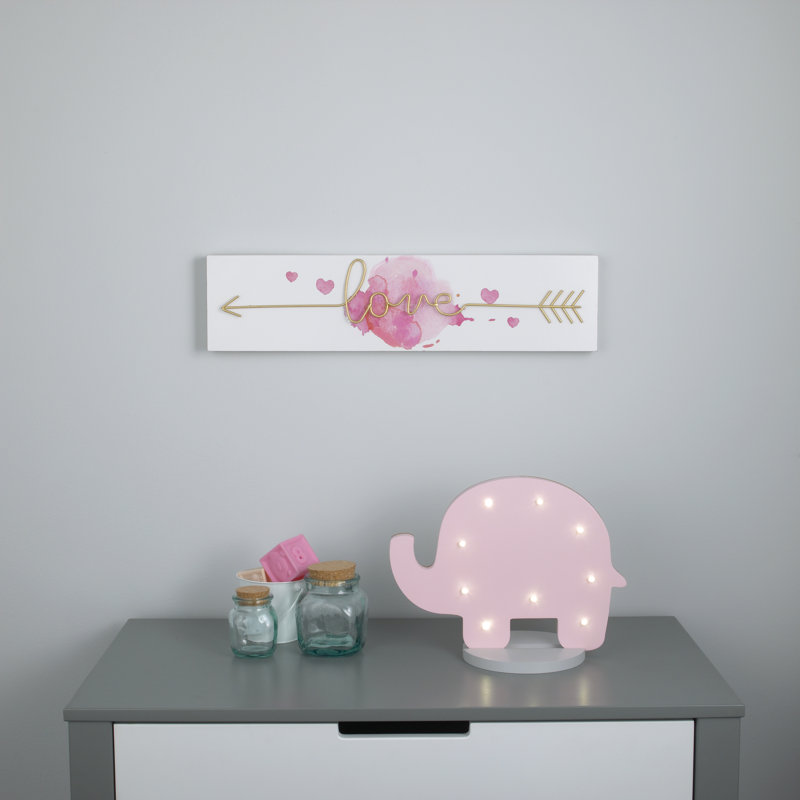 Éclairage de nuit éléphant Martin, Rose