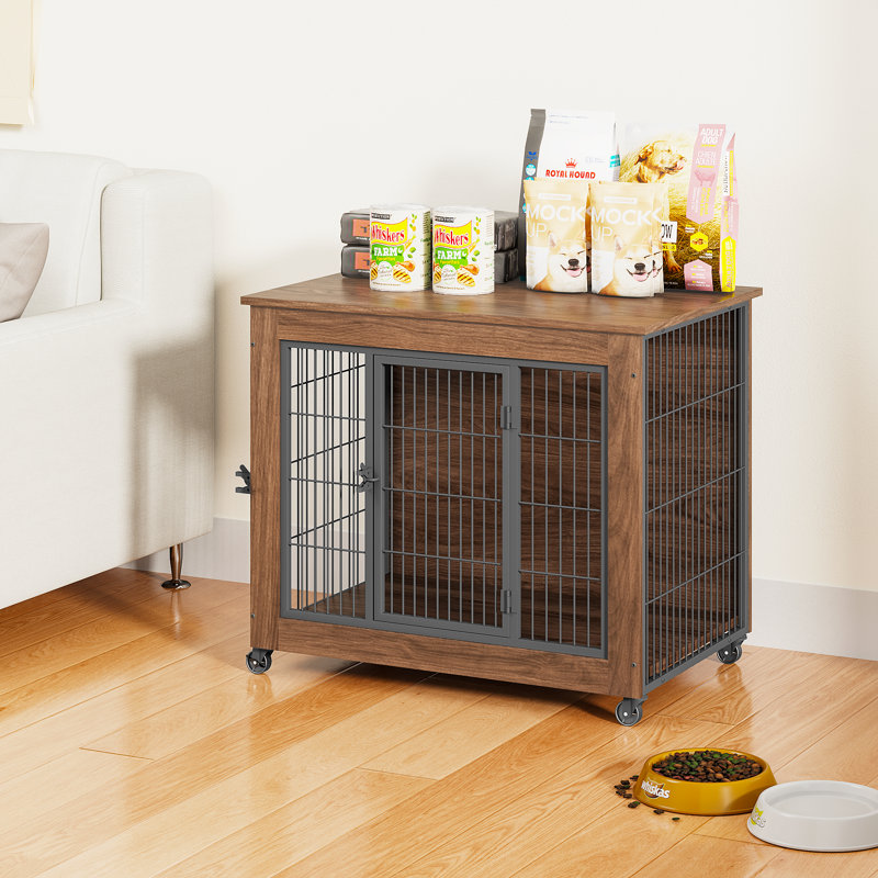 Panneau de particules durable en acier brun 32,5 po x l 22,1 po x H 27,9 po, 1 pièce, 27.9"H x 32.5"W x 22.1"D, Brown/Silver