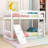 Twin Over Twin Bunk Bed With Climbing Ramp-110330821