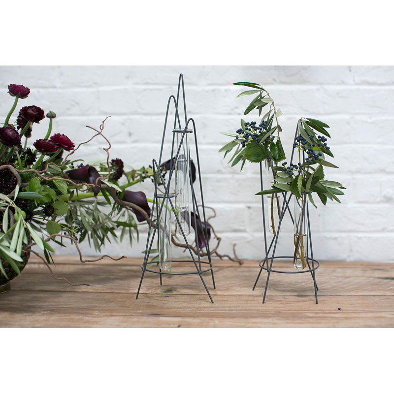 Vase mural en verre 13 "