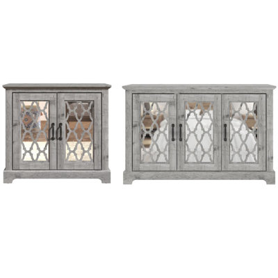 Chessani Traditional Coordinated Storage Sideboards Buffet 2 Piece Set