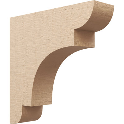 New Brighton cèdre brut grain de bois TimberThane Corbel, apprêté brun clair
