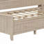 Lit de jour en bois avec tablettes de rangement et 3 tiroirs-1700258038