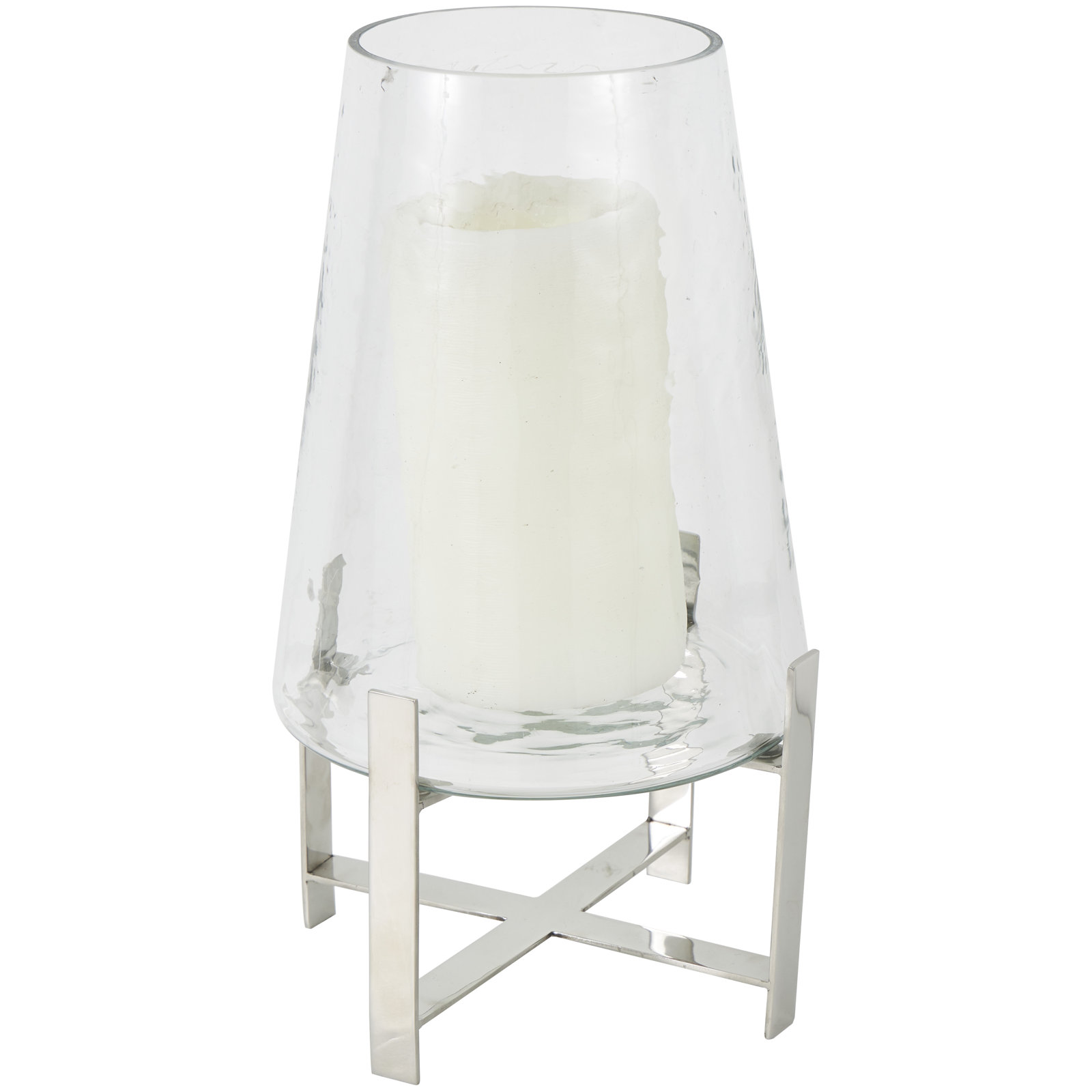 Shantel Aluminum Tabletop, 14.25" H x 7.8" W x 7.8" D