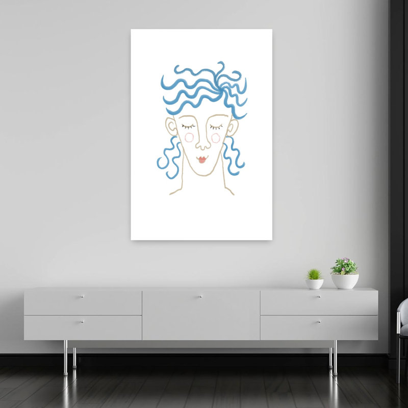 Make Waves Dreamer Abstract Modern Wall Art Print 1 Piece Wrapped Canvas Wall Art, 152.4cm H x 101.6cm W