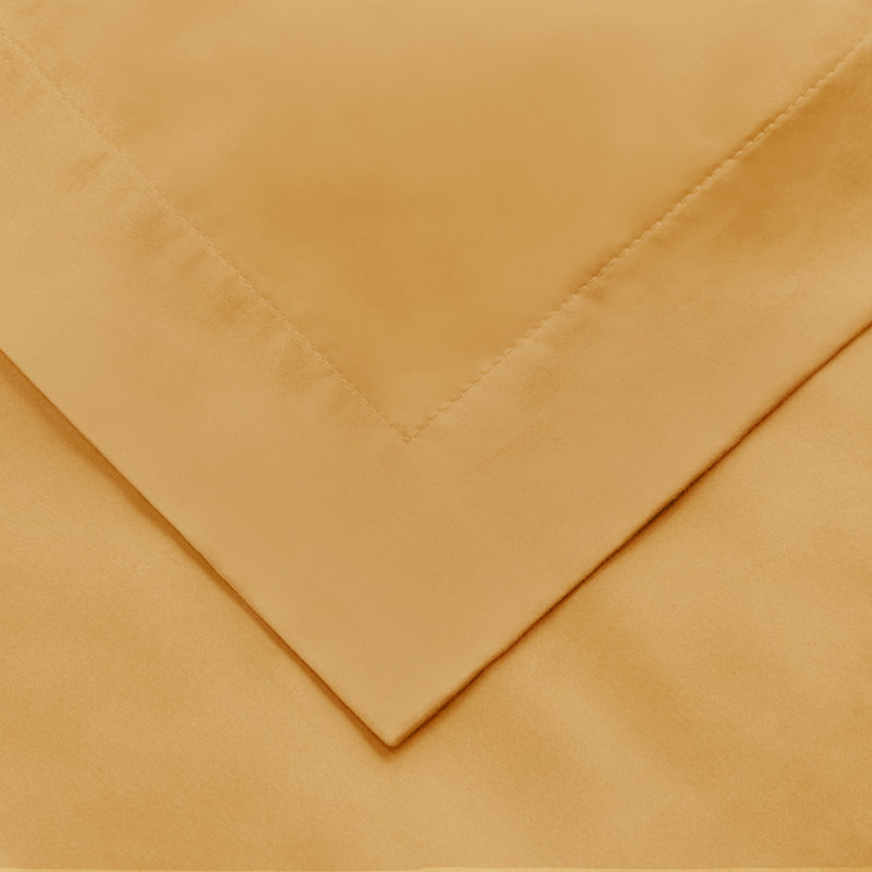 Luxurious Gold Egyptian Cotton King/California King Duvet Cover Set