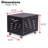 BirdRock Home Rolling File Cabinet Box with Lid and Wheels Small (Cafe Noir)