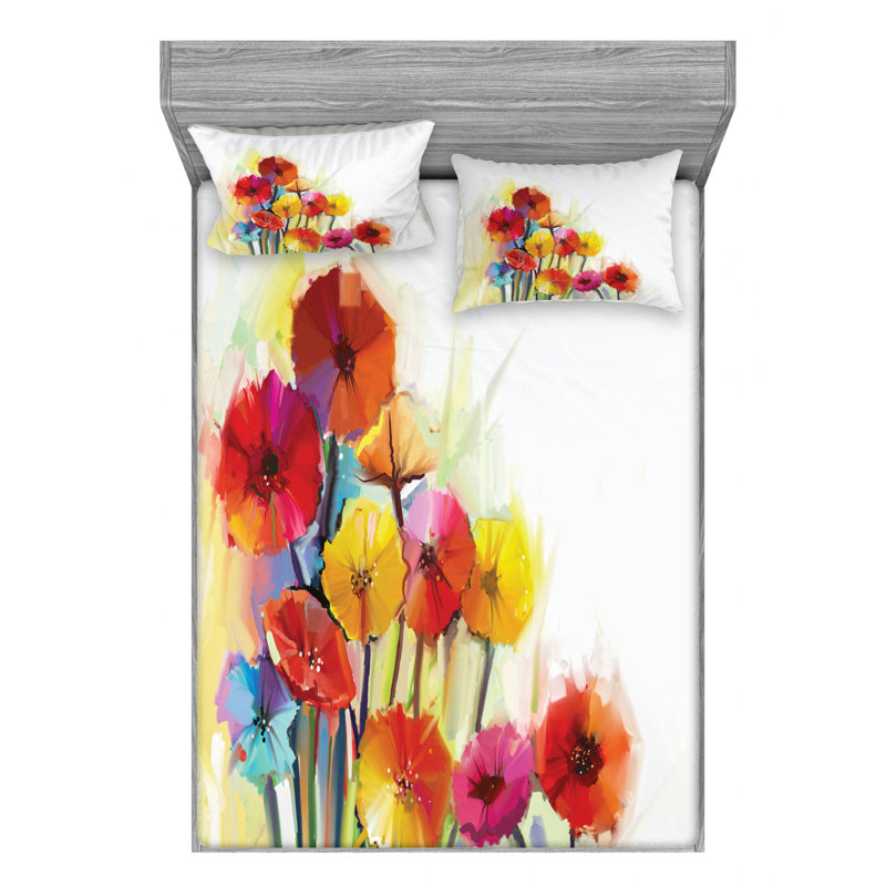 Microfiber Sheet Set, Full Sheet Set with Fitted Sheet