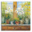 «Gardeners Table Orchids» par Carol Rowan, art mural en verre acrylique, 36 po x 36 po-1584943276