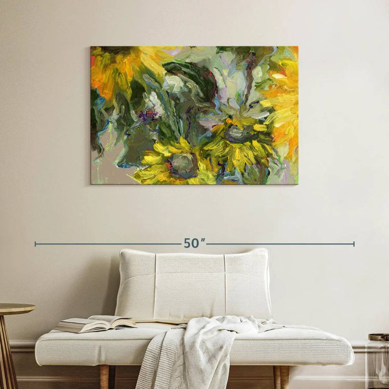 Harnek tournesols grunge, H 26 po x l 39 po