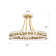 Jackeline 8 - Light 24'' Chandelier Style Circle Semi Flush Mount
