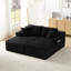 Ensemble de canapé modulaire compressible en forme de U, canapé modulaire de style minimaliste, canapé en tissu de velours côtelé pour le salon-906688951