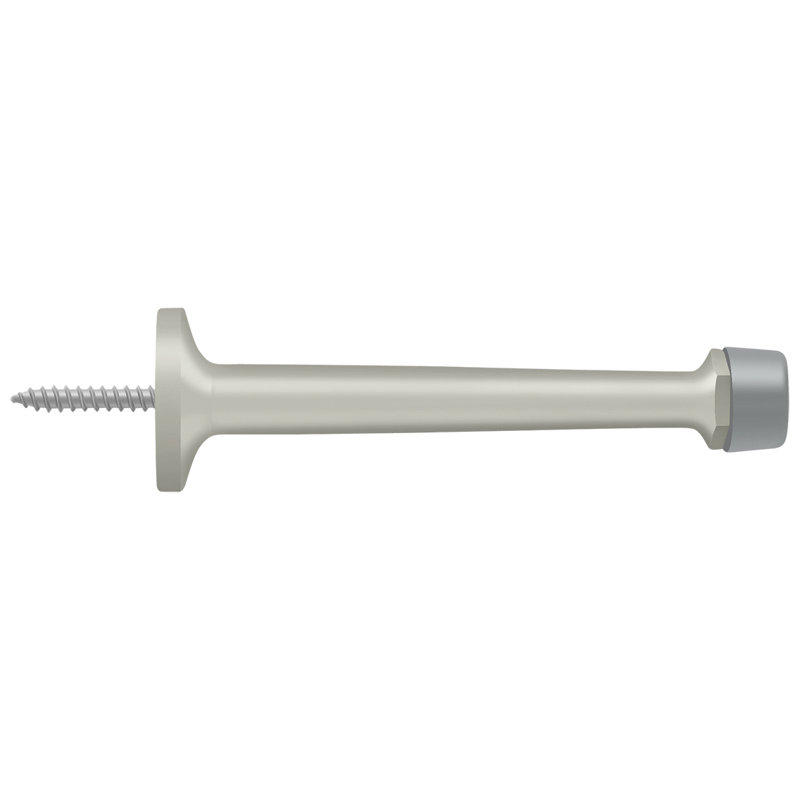 Kick Stop, Brushed Nickel, 1.125" H x 4.25" W x 1.125" D
