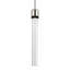 3" LED 3CCT Cylindrical Pendant Light, 12" Clear Glass And Matte White With Aged Brass Finish-1108051312-1108051318