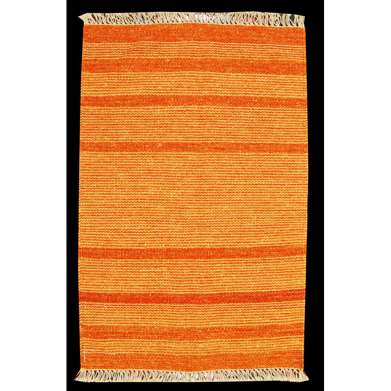 Hildeburg Rectangle 60 cm x 90 cm Striped Hand Loomed Kilim Area Rug