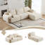 Canapés modulaires modernes en mousse à mémoire de forme pour salon sans assemblage avec coussins-490661521
