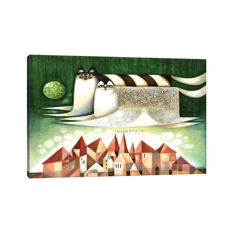 Flying Cats by Art Mirano - Wrapped Canvas Gallery-Wrapped Canvas Giclée, 66.04 cm H x 45.72 cm W x 3.175 cm D