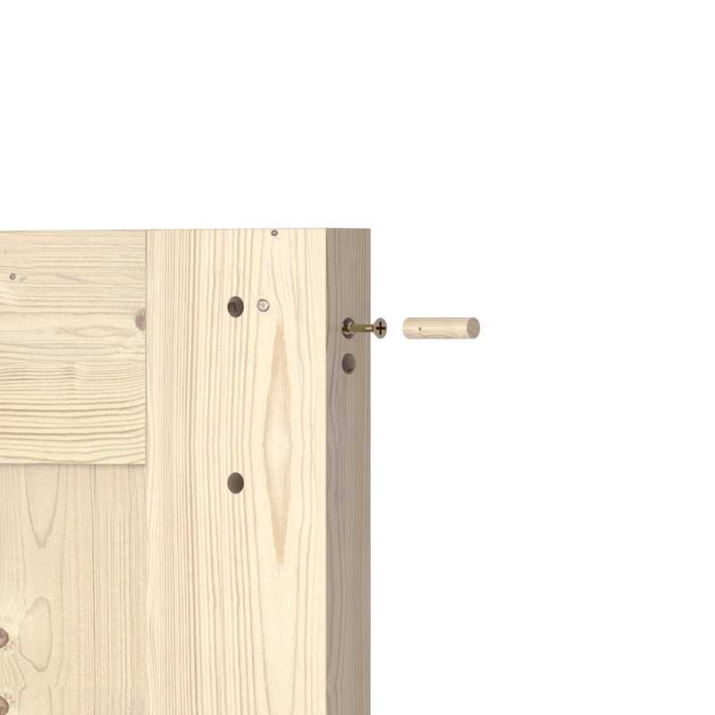 Coast Sequoia 84" Knotty Pine Wood Sliding Barn Door with Hardware Kit